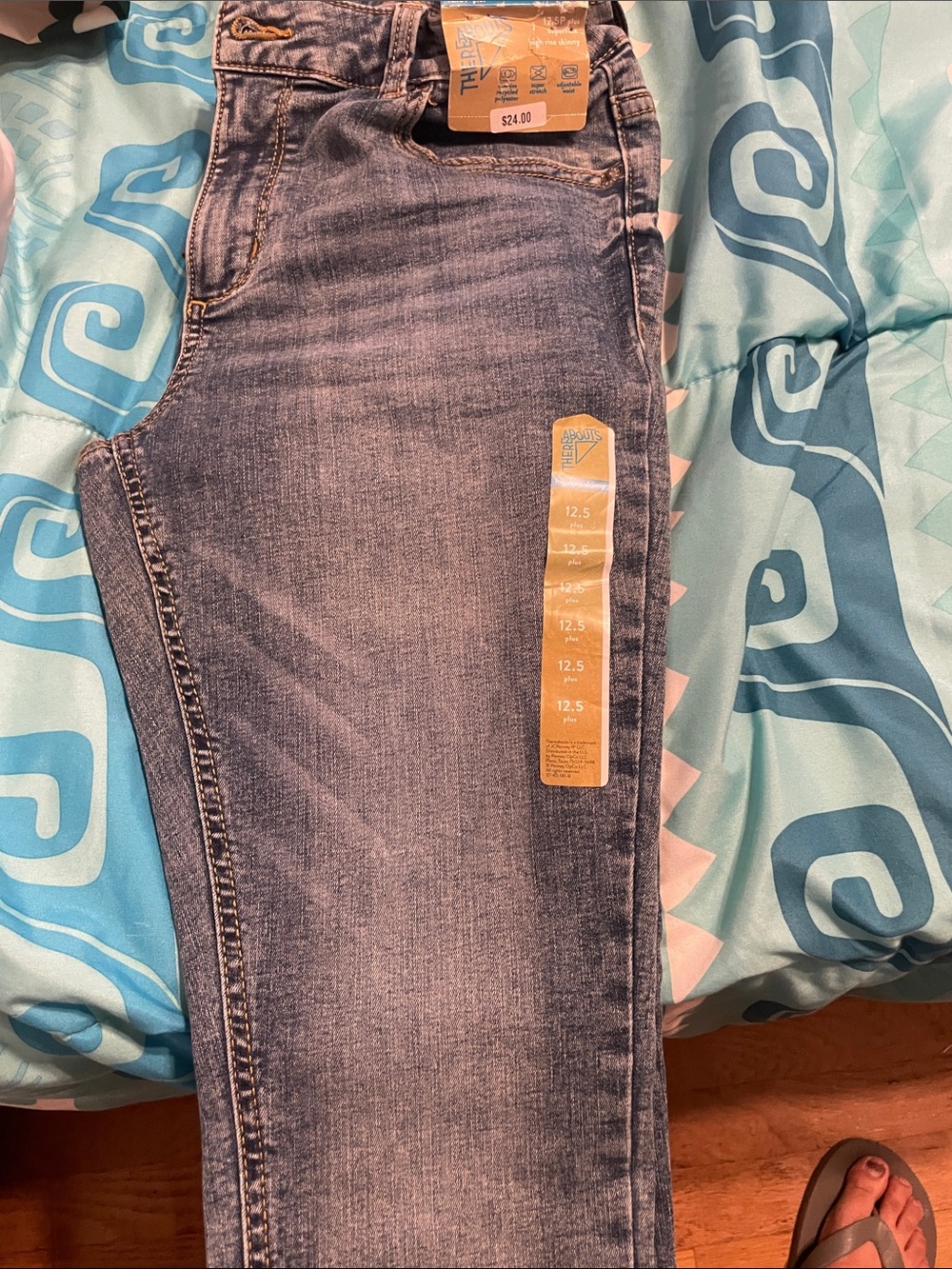 Kids Stretch Light Blue Denim Jeans - Classic Slim Fit